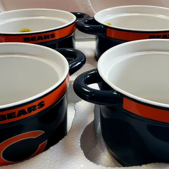 Chicago Bears Chili Bows-Set of 4 - Picture 2 of 2